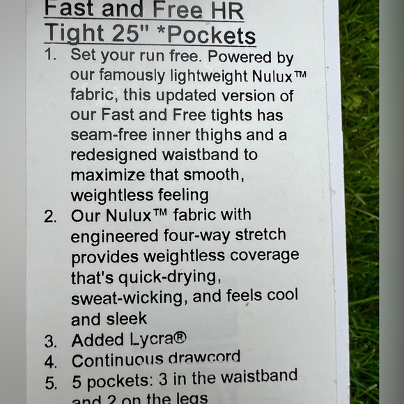 NWT Lululemon fast & Free Tight Leggings pink mulberry pink 7/8 8 reflective - Picture 15 of 15